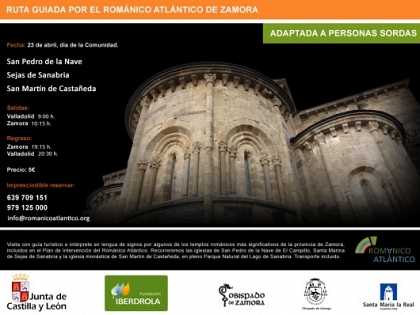 The Atlantic Romanesque Plan has organized a guided tour of temples in Zamora adapted for deaf