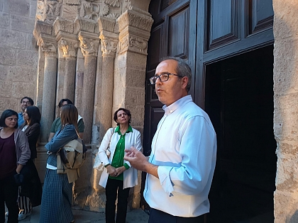Medio centenar de profesores conocen las obras de restauración de La Magdalena impulsadas por el Pla