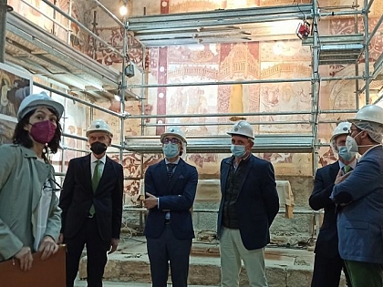 Románico Atlántico trabaja para valorizar y recuperar la ermita de Muga de Sayago y sus pinturas mur