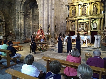 Un momento del recital de Quartet NEUMA en San Martín de Castañeda