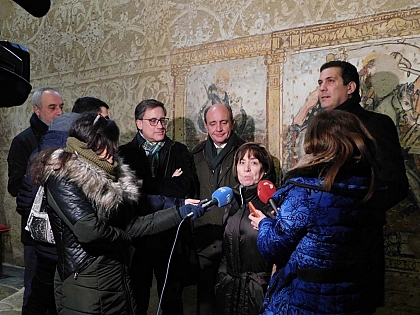 Concluyen las obras de restauración de las pinturas murales de la iglesia de Muga de Alba y la nueva